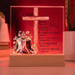 Faith - I Am - Multi - Bible Verse - Square Acrylic Plaque - The Shoppers Outlet
