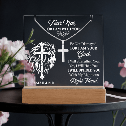 Faith - Fear Not For I Am With You - Isaiah 41:10 - Keepsake Acrylic Bundle - The Shoppers Outlet