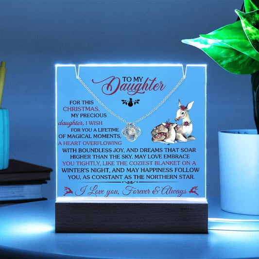 Gift For Daughter - For This Christmas My Precious Daughter I Wish - Keepsake Acrylic Bundle - The Shoppers Outlet