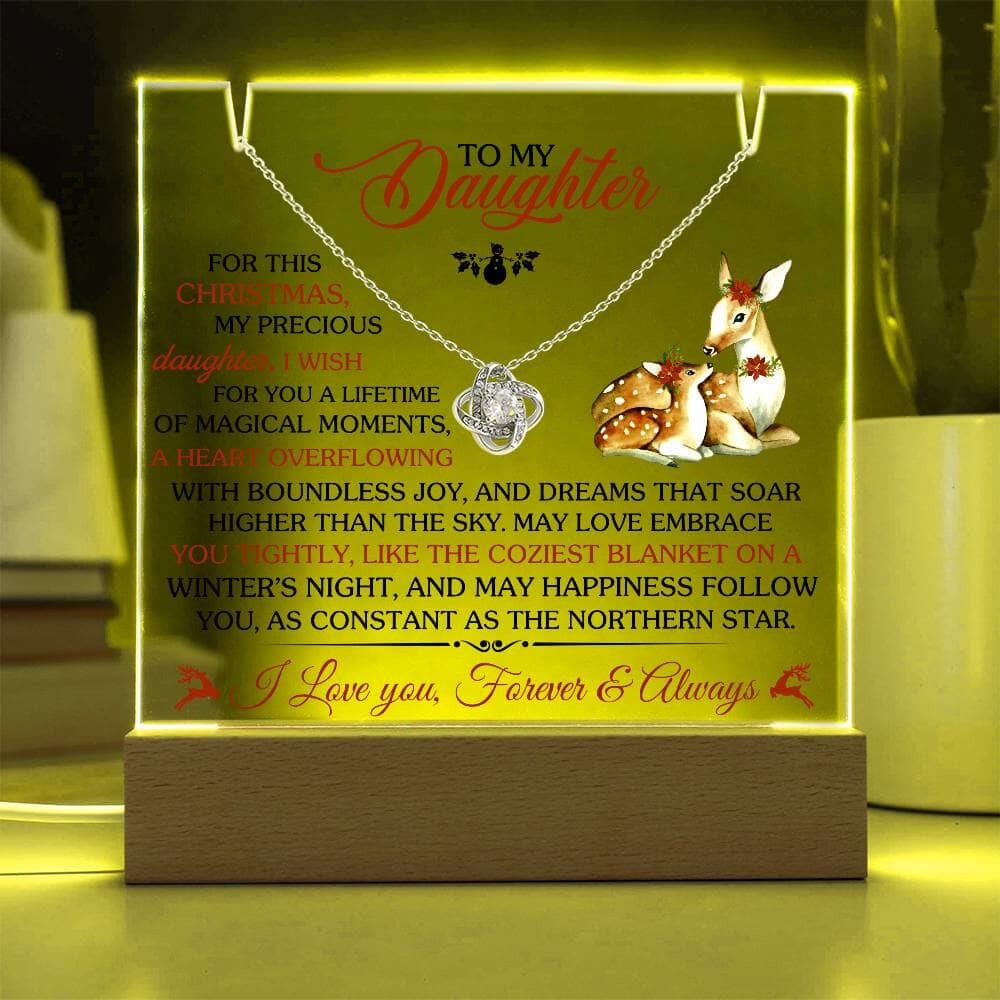 Gift For Daughter - For This Christmas My Precious Daughter I Wish - Keepsake Acrylic Bundle - The Shoppers Outlet