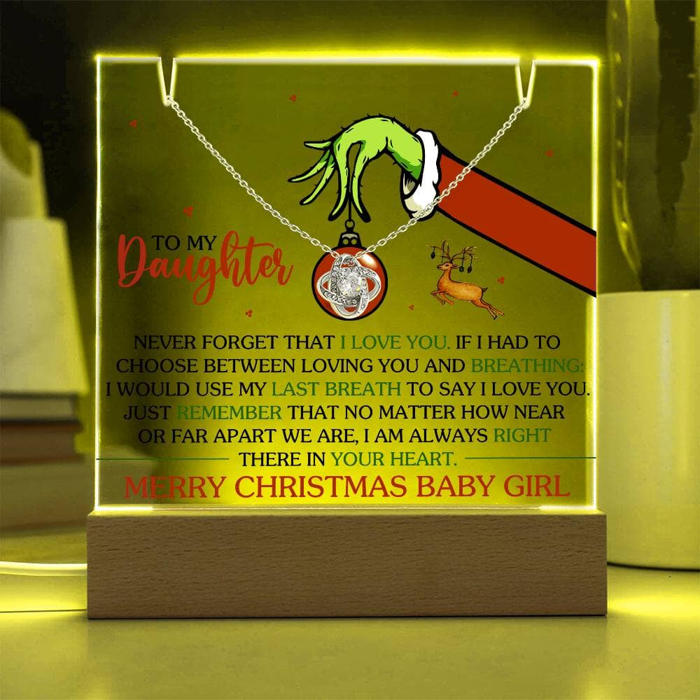 Gift For Daughter - Never Forget That I Love You - Keepsake Acrylic Bundle - The Shoppers Outlet