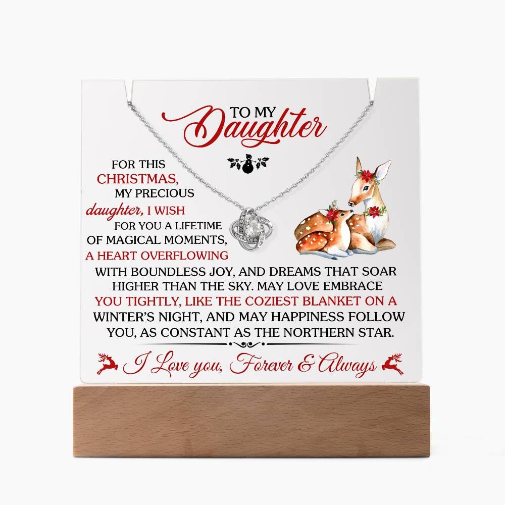Gift For Daughter - For This Christmas My Precious Daughter I Wish - Keepsake Acrylic Bundle - The Shoppers Outlet