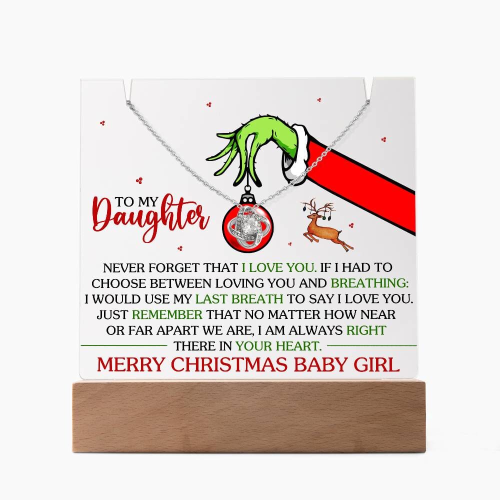 Gift For Daughter - Never Forget That I Love You - Keepsake Acrylic Bundle - The Shoppers Outlet