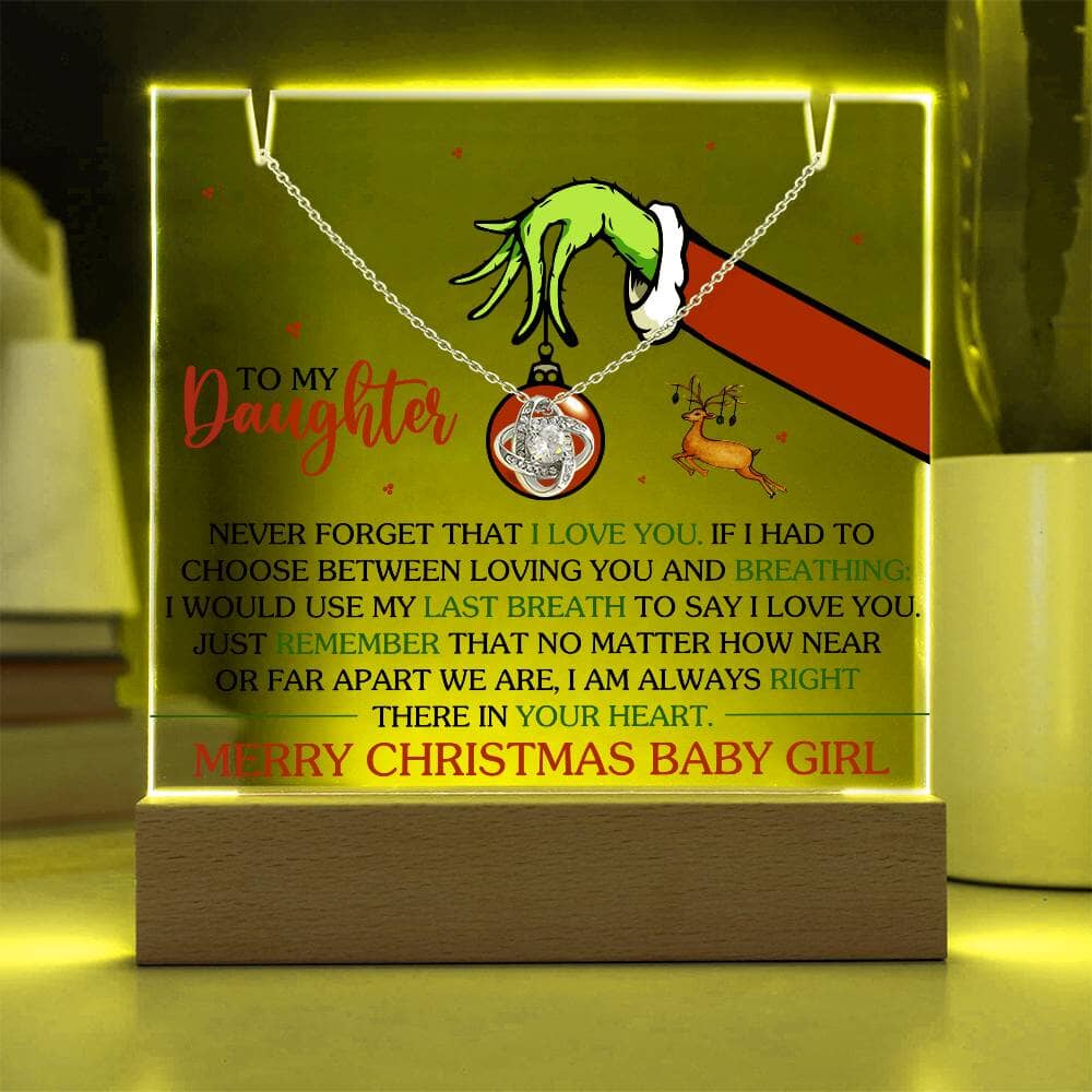 Gift For Daughter - Never Forget That I Love You - Keepsake Acrylic Bundle - The Shoppers Outlet