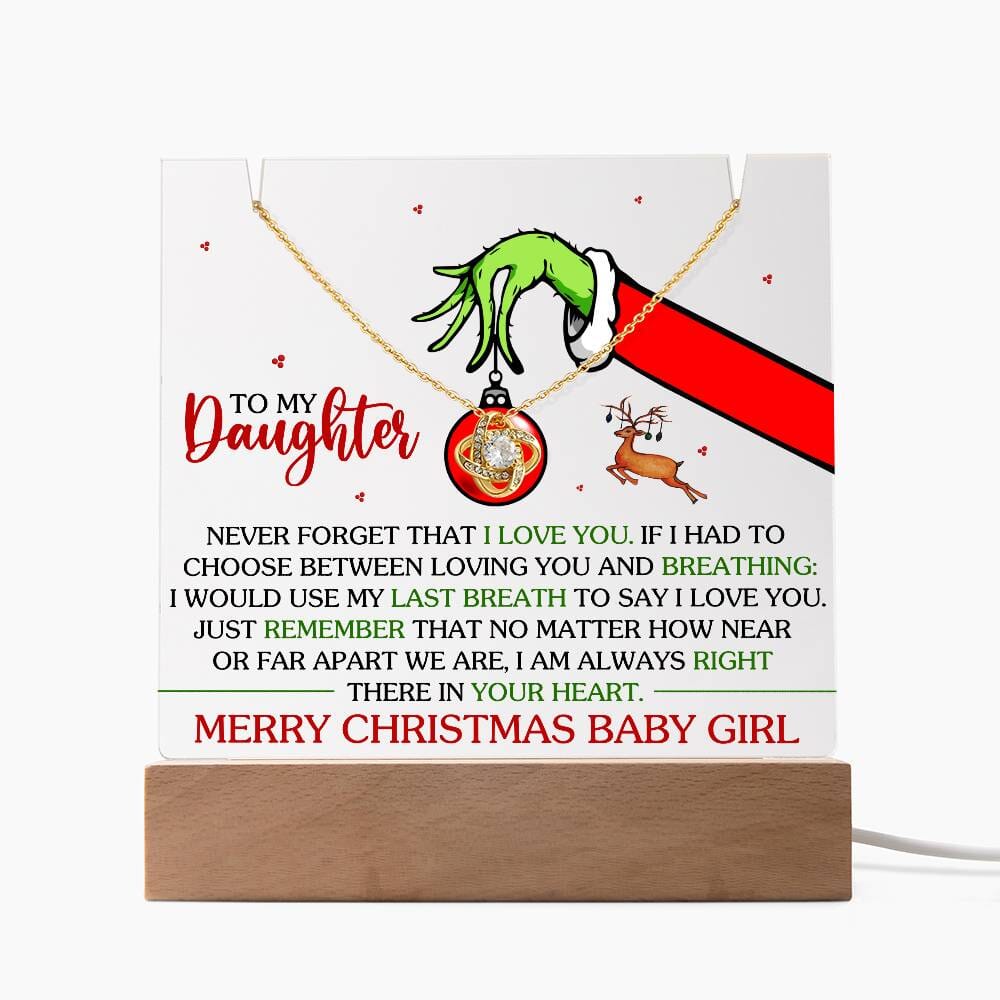 Gift For Daughter - Never Forget That I Love You - Keepsake Acrylic Bundle - The Shoppers Outlet