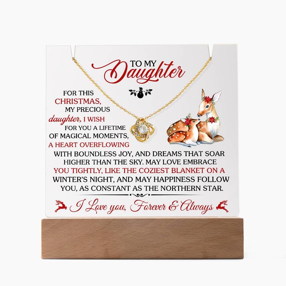 Gift For Daughter - For This Christmas My Precious Daughter I Wish - Keepsake Acrylic Bundle - The Shoppers Outlet