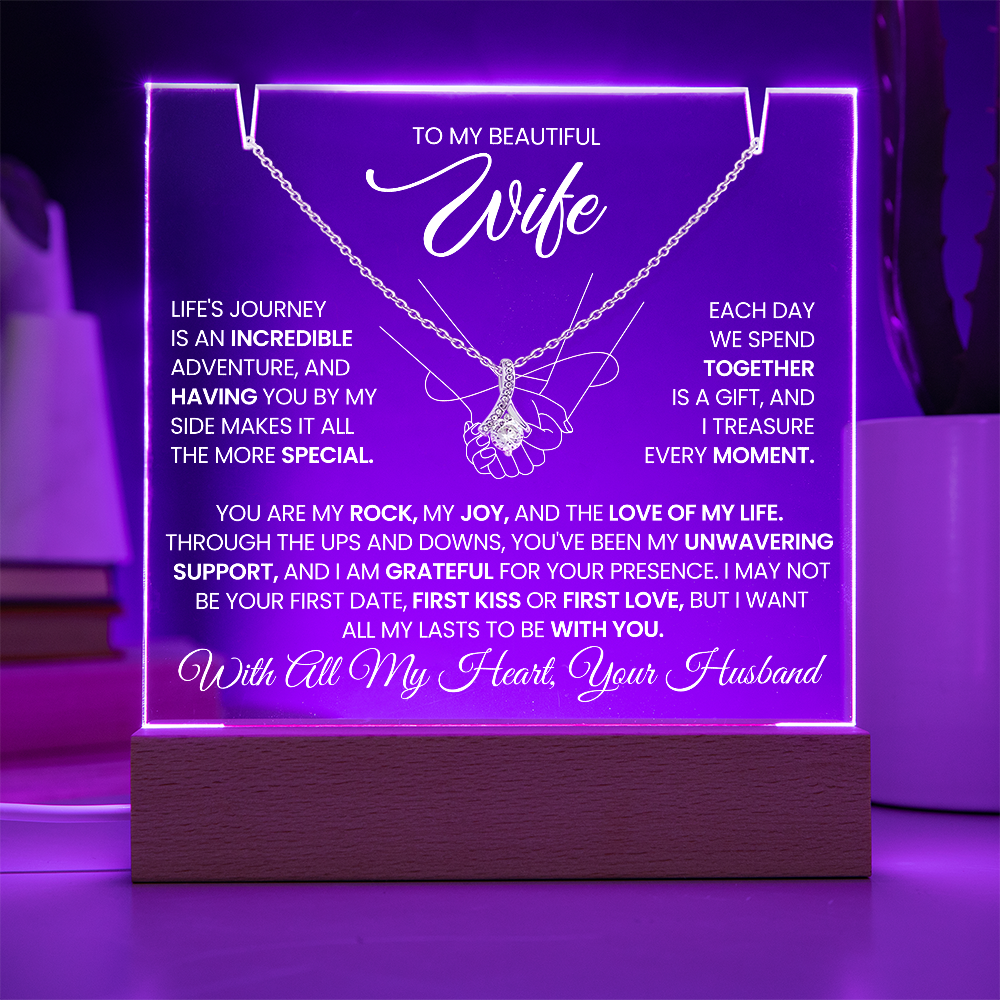 GIFT FOR WIFE - LIFE'S JOURNEY -ACRYLIC AND ALLURING BEAUTY NECKLACE BUNDLE - The Shoppers Outlet