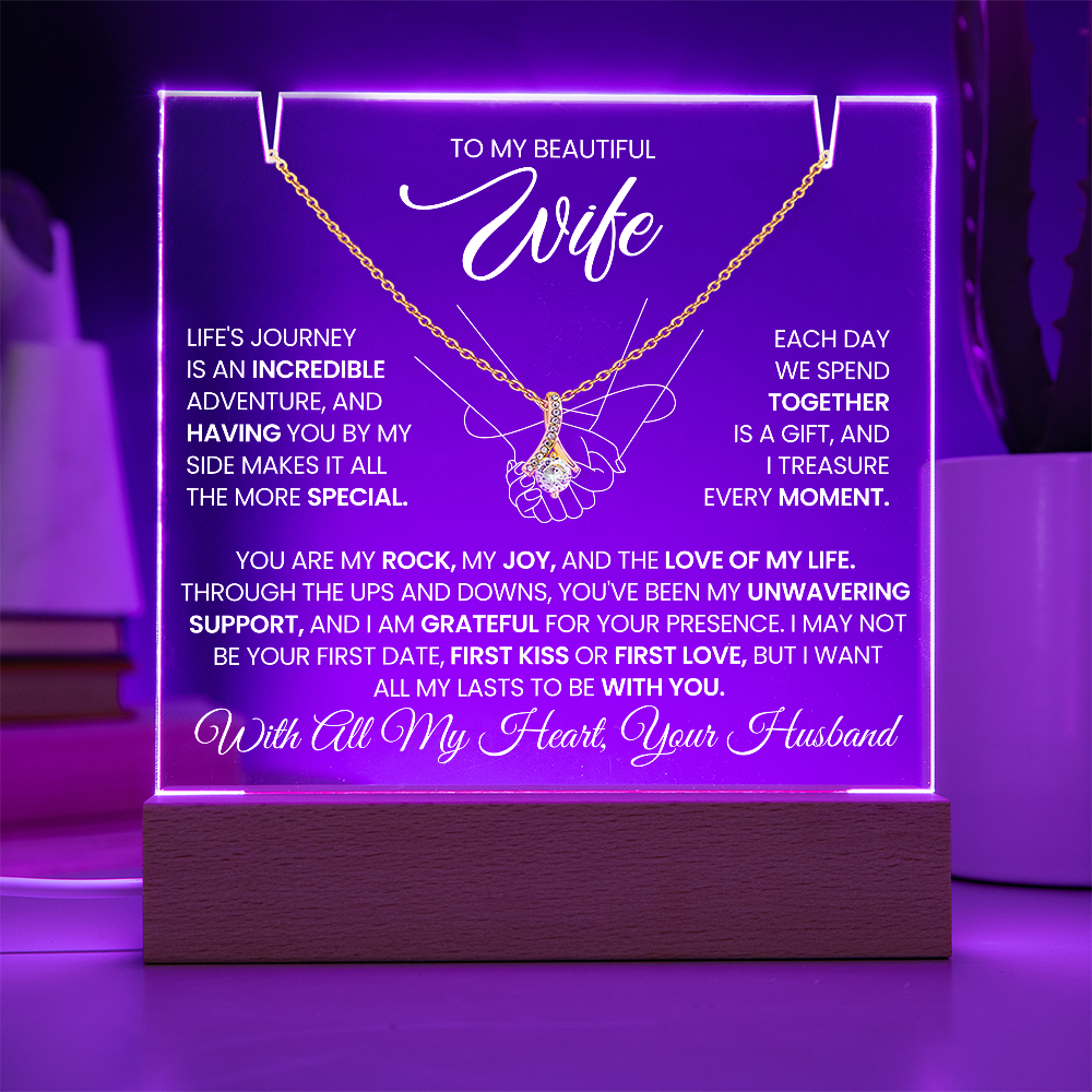 GIFT FOR WIFE - LIFE'S JOURNEY -ACRYLIC AND ALLURING BEAUTY NECKLACE BUNDLE - The Shoppers Outlet