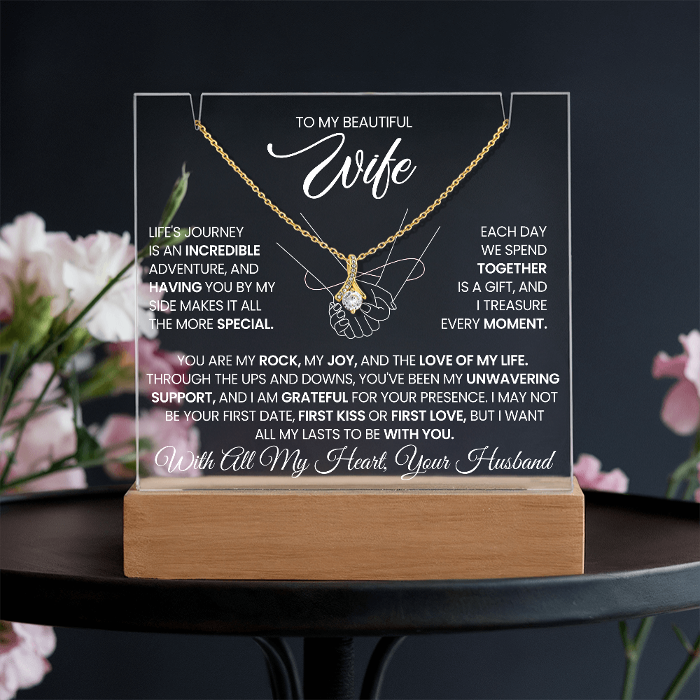 GIFT FOR WIFE - LIFE'S JOURNEY -ACRYLIC AND ALLURING BEAUTY NECKLACE BUNDLE - The Shoppers Outlet