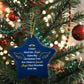 Remembrance - Holiday Ornament - I Don't Need An Angel Upon My Christmas Tree - High Gloss Star Ornament - The Shoppers Outlet