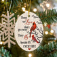 Remembrance Holiday Ornament - Those We Love Don't Go Away - High Gloss Oval Ornament - The Shoppers Outlet