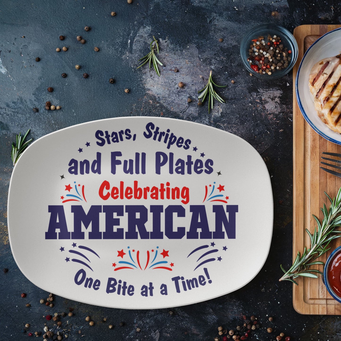 Patriots Platter - Celebrating American - Grilling Platter