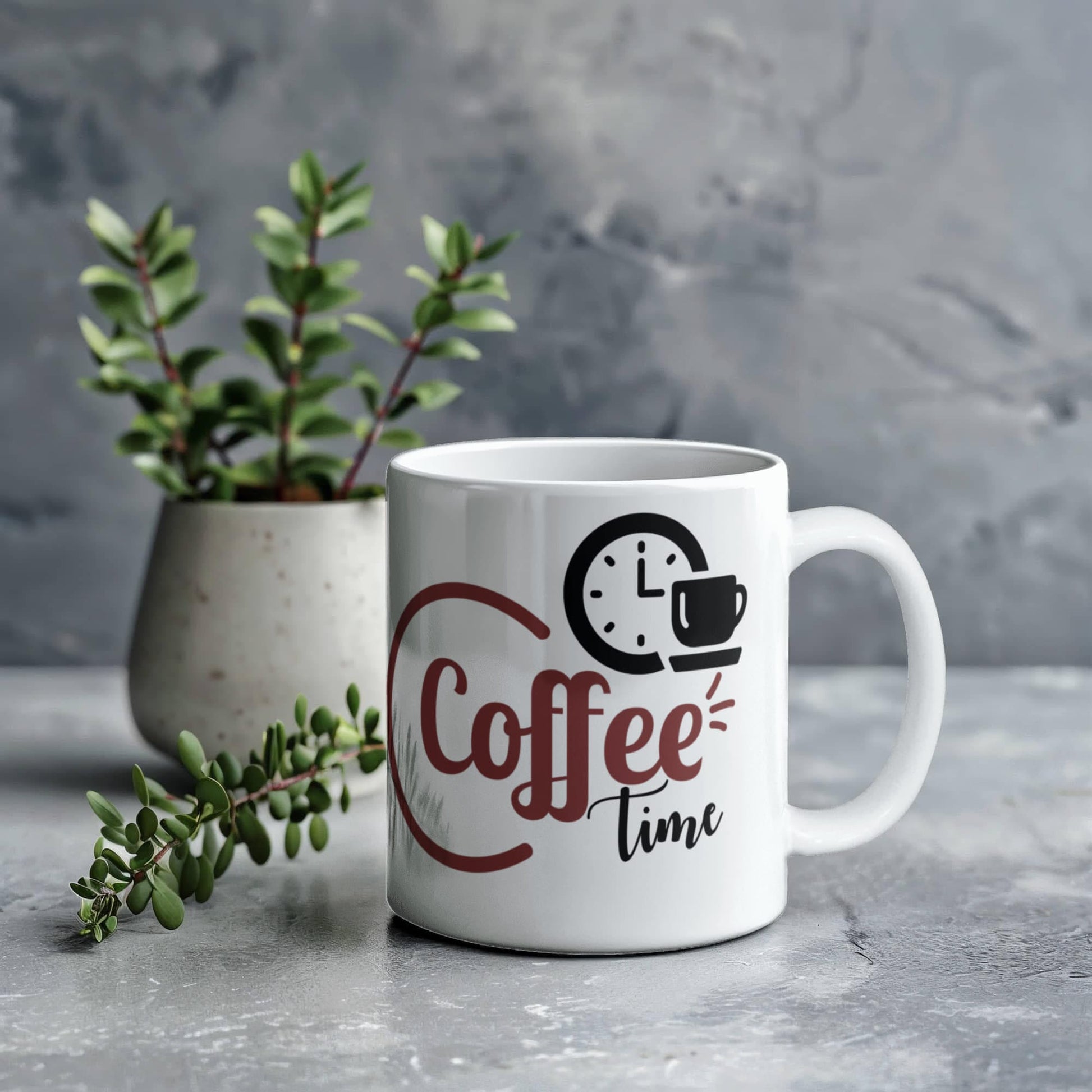 Classic Coffee Time Mug - Ceramic Mug - The Shoppers Outlet