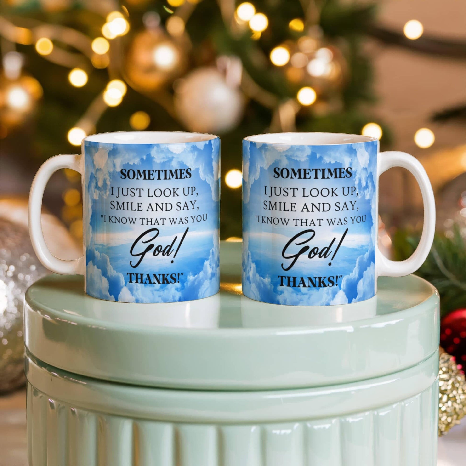 Inspirational - Sometimes I Just Look Up - Ceramic Mug - The Shoppers Outlet