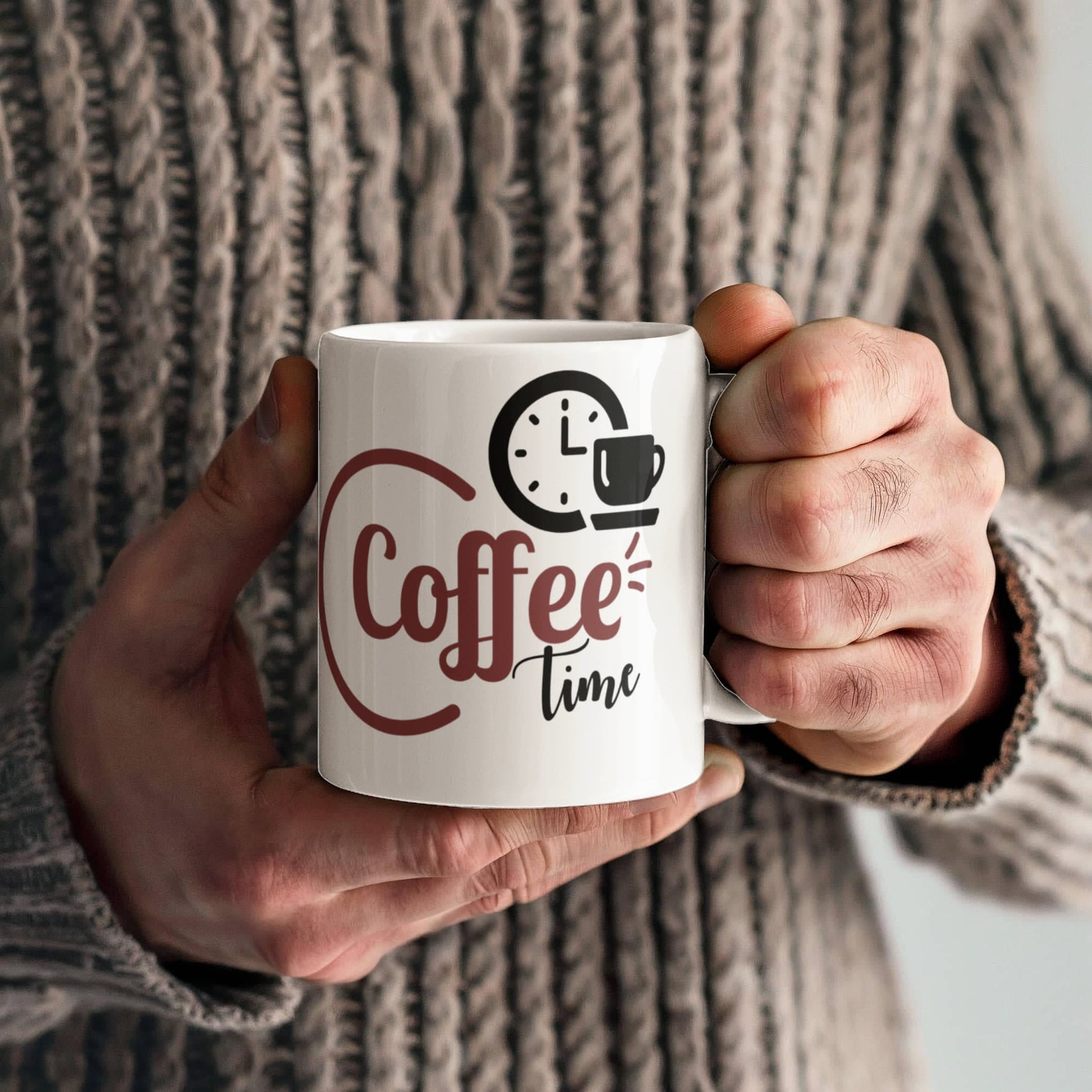 Classic Coffee Time Mug - Ceramic Mug - The Shoppers Outlet