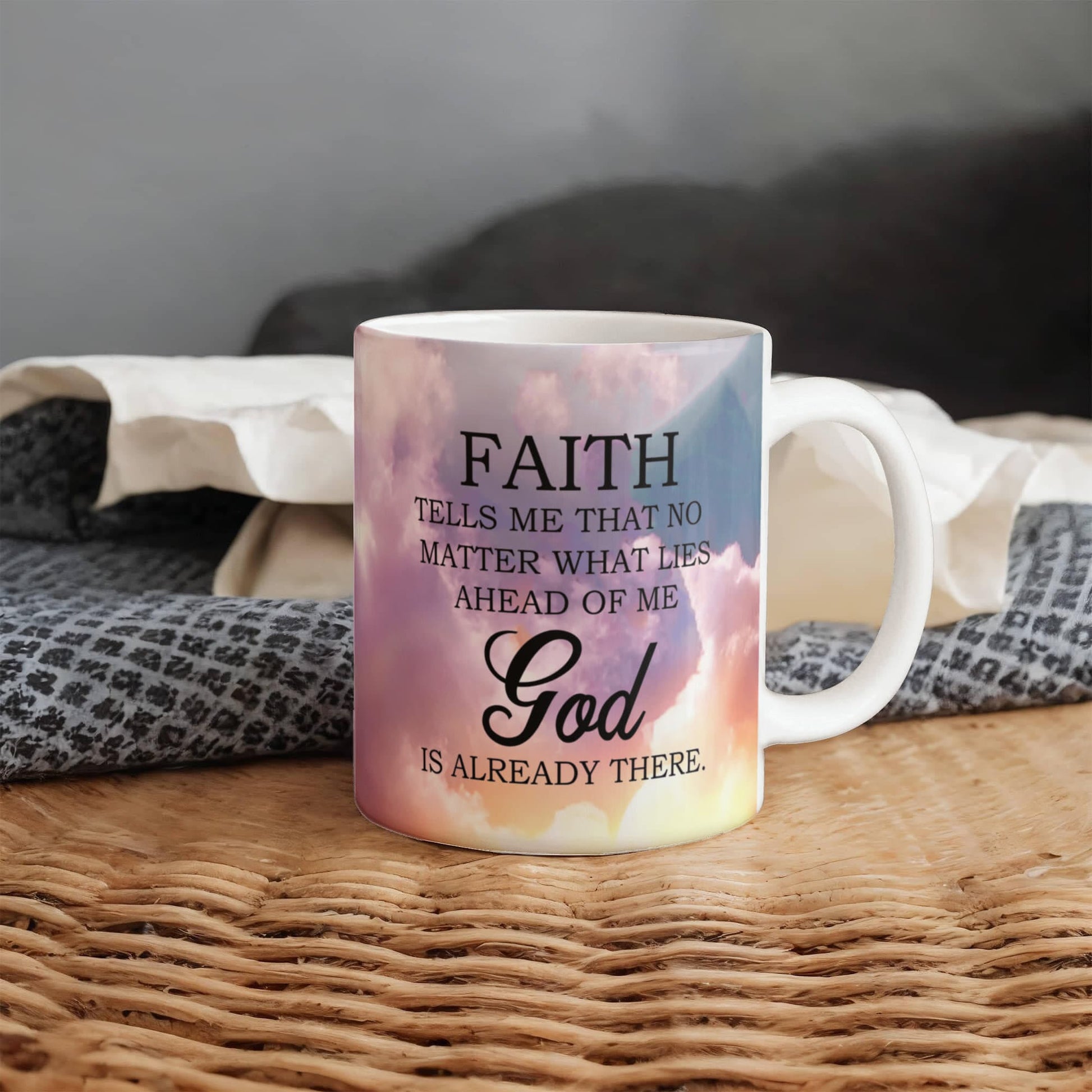Faith - God Is Already There - Ceramic Mug - The Shoppers Outlet