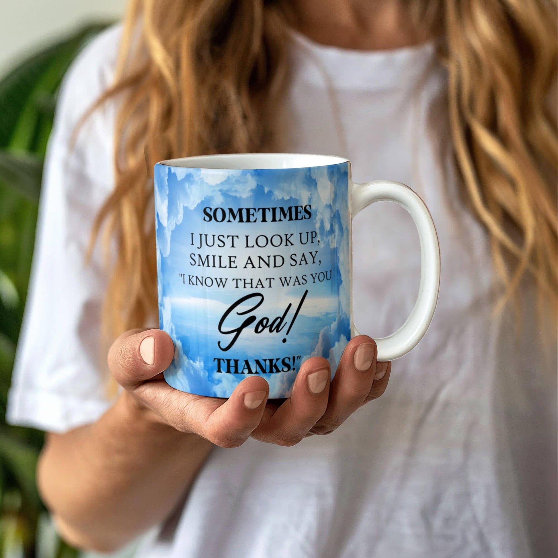 Inspirational - Sometimes I Just Look Up - Ceramic Mug - The Shoppers Outlet