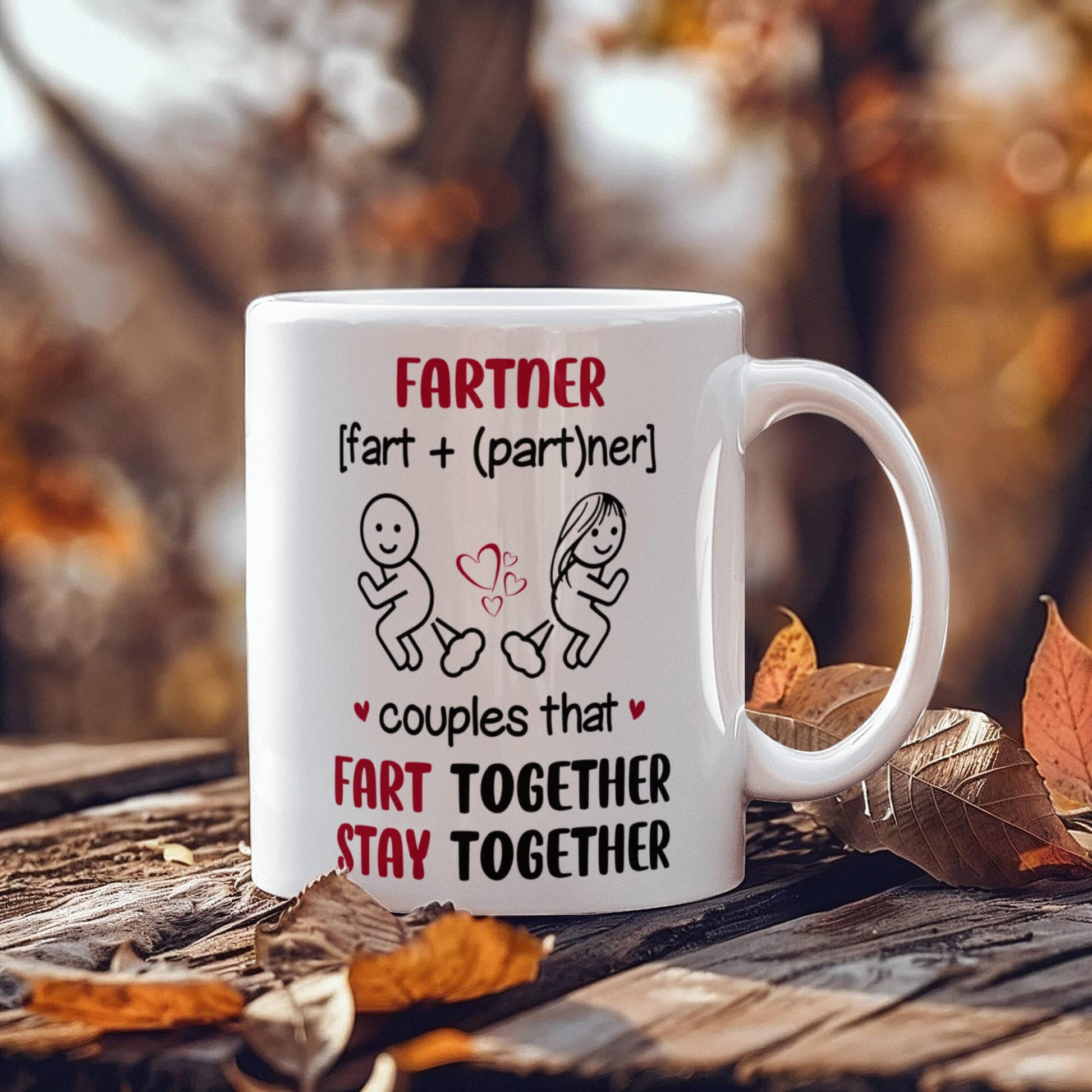 Funny - Fartner Couples - Ceramic Mug - The Shoppers Outlet