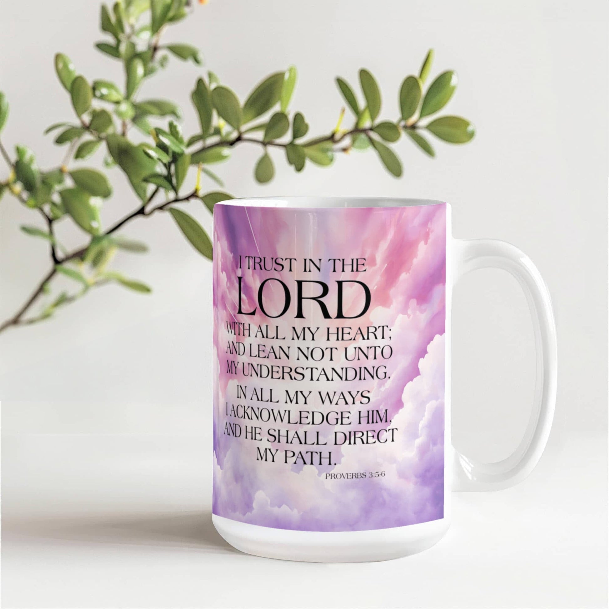 Faith - I Trust In The Lord - Proverbs 3:5-6 - Ceramic Mug - The Shoppers Outlet