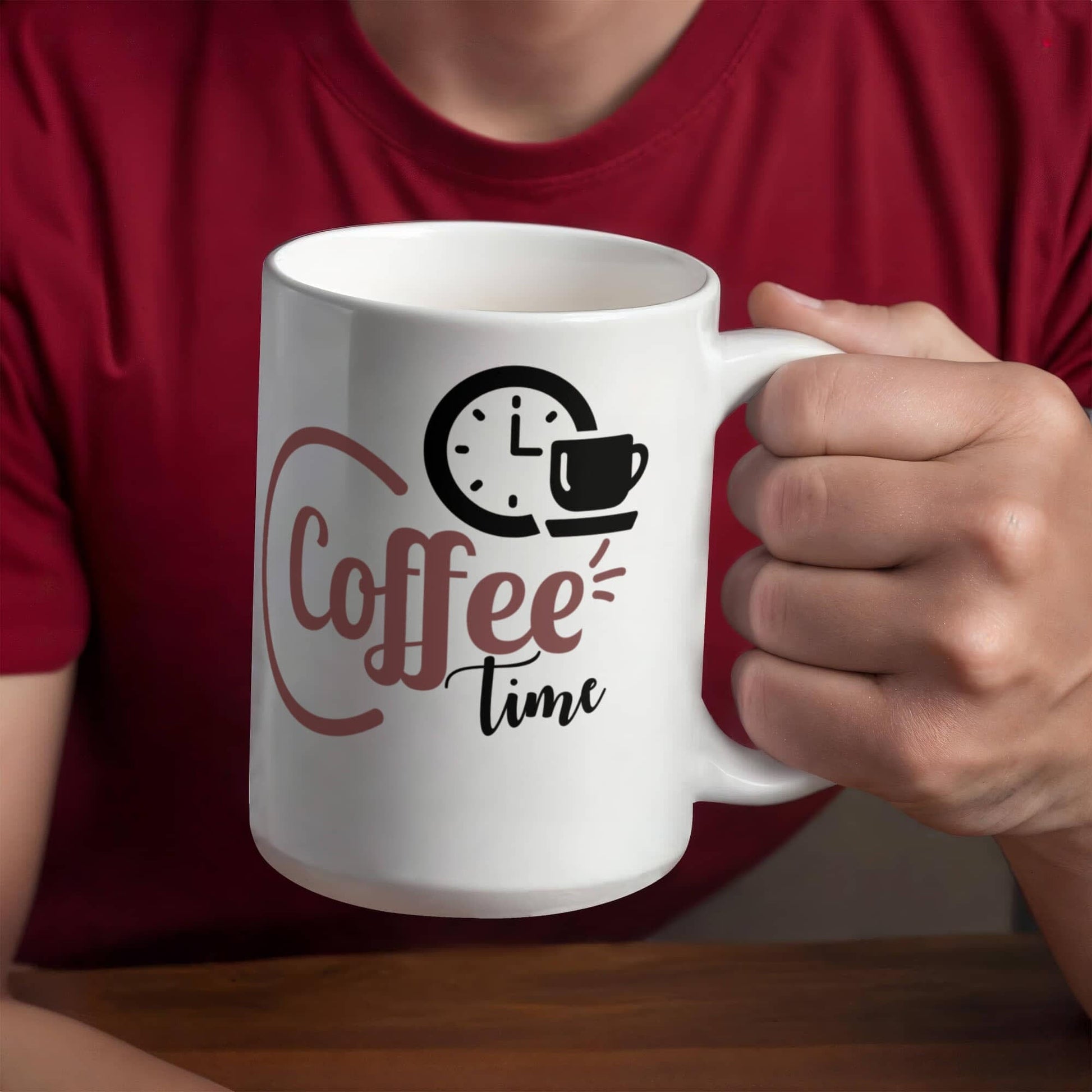 Classic Coffee Time Mug - Ceramic Mug - The Shoppers Outlet