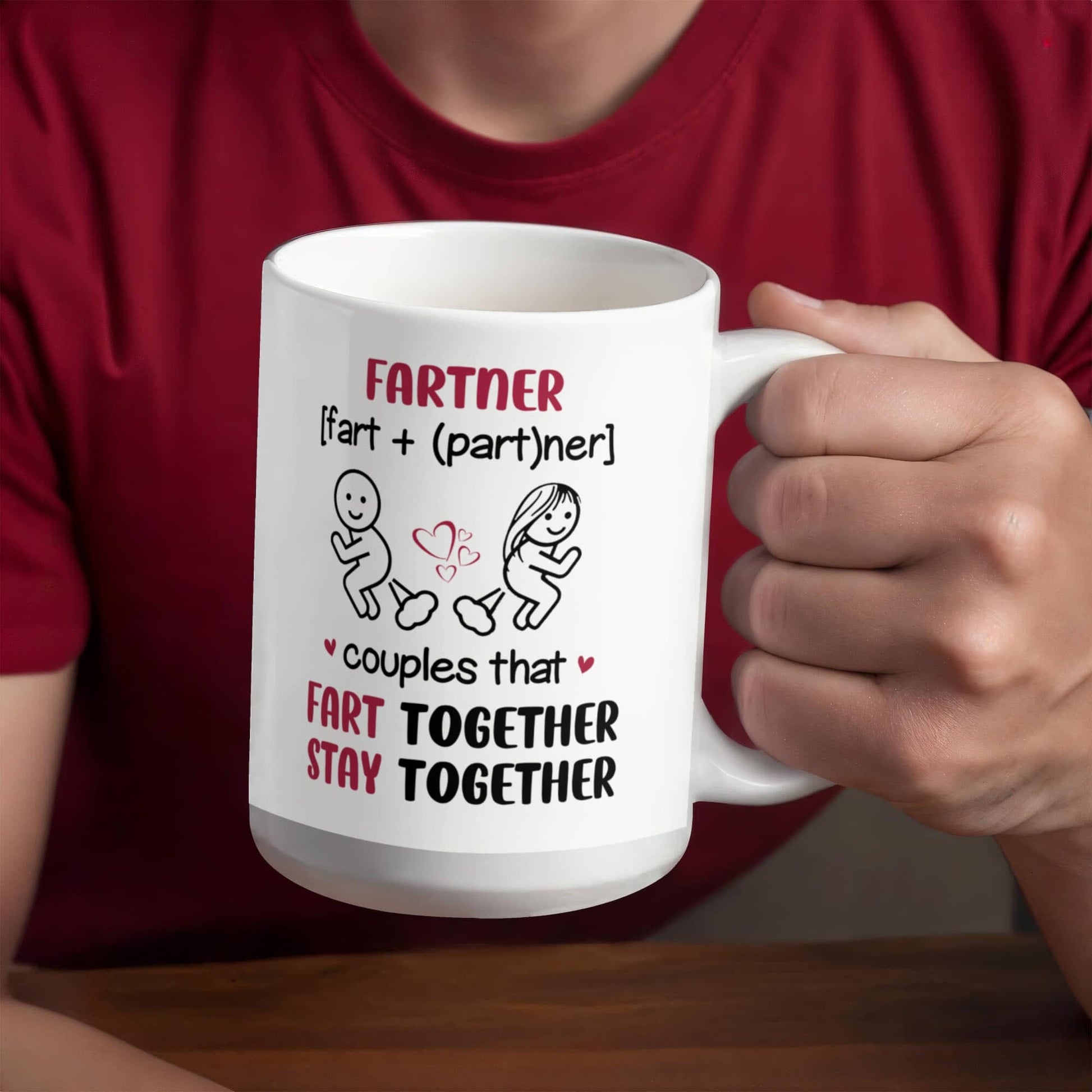 Funny - Fartner Couples - Ceramic Mug - The Shoppers Outlet