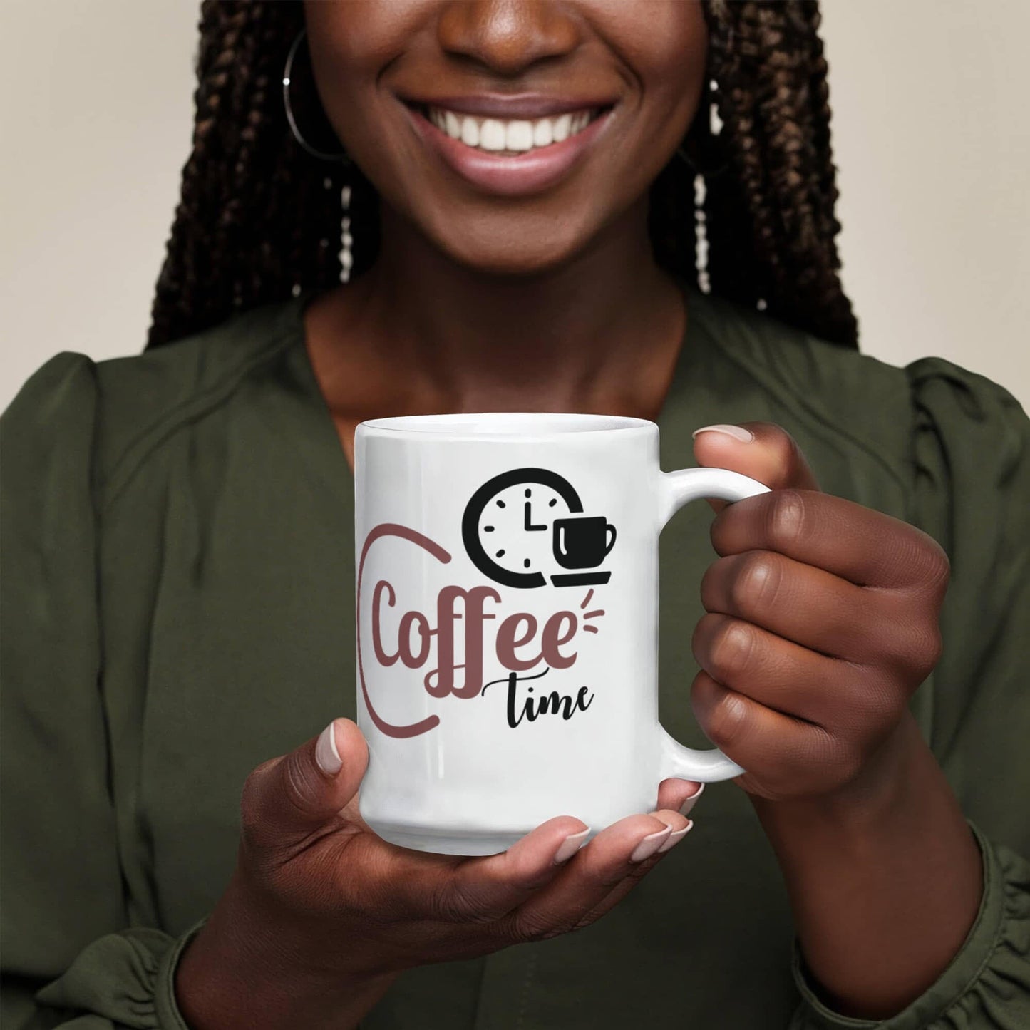 Classic Coffee Time Mug - Ceramic Mug - The Shoppers Outlet