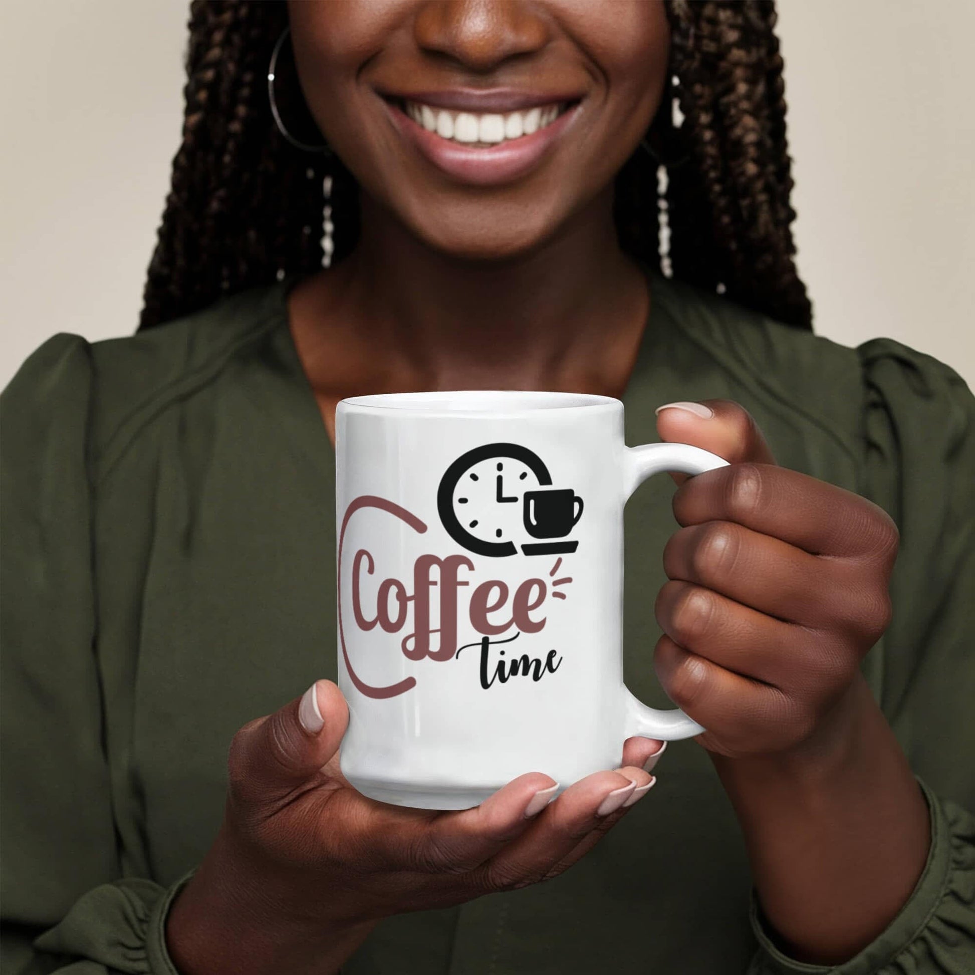 Classic Coffee Time Mug - Ceramic Mug - The Shoppers Outlet