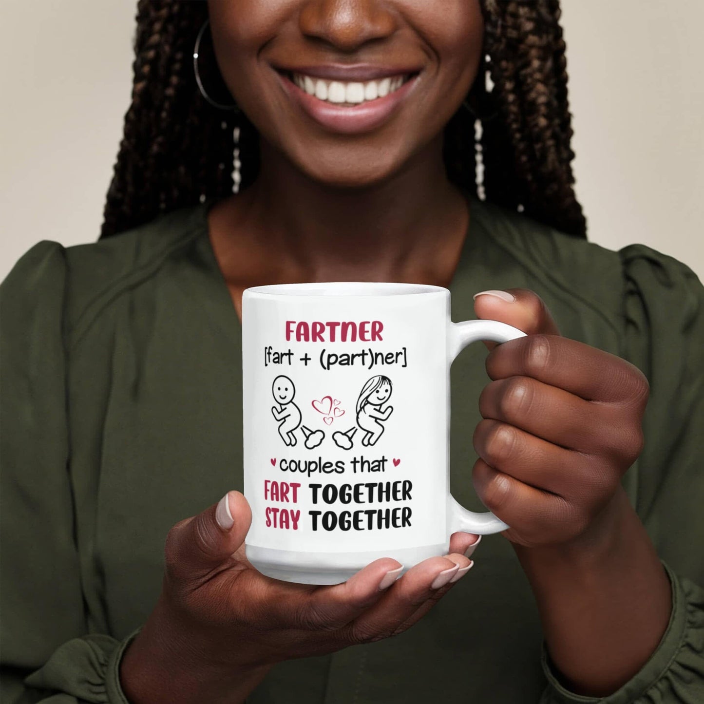 Funny - Fartner Couples - Ceramic Mug - The Shoppers Outlet