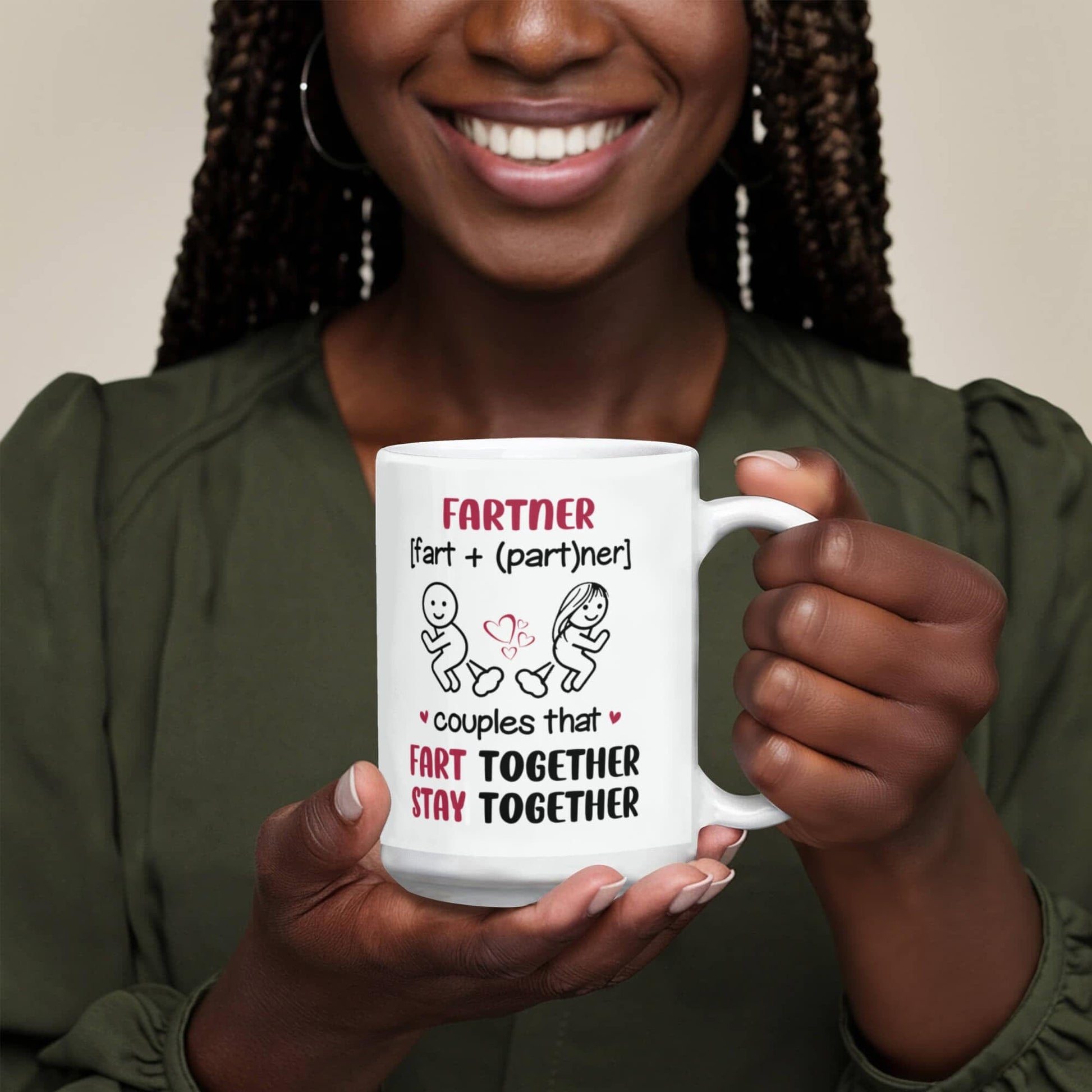 Funny - Fartner Couples - Ceramic Mug - The Shoppers Outlet