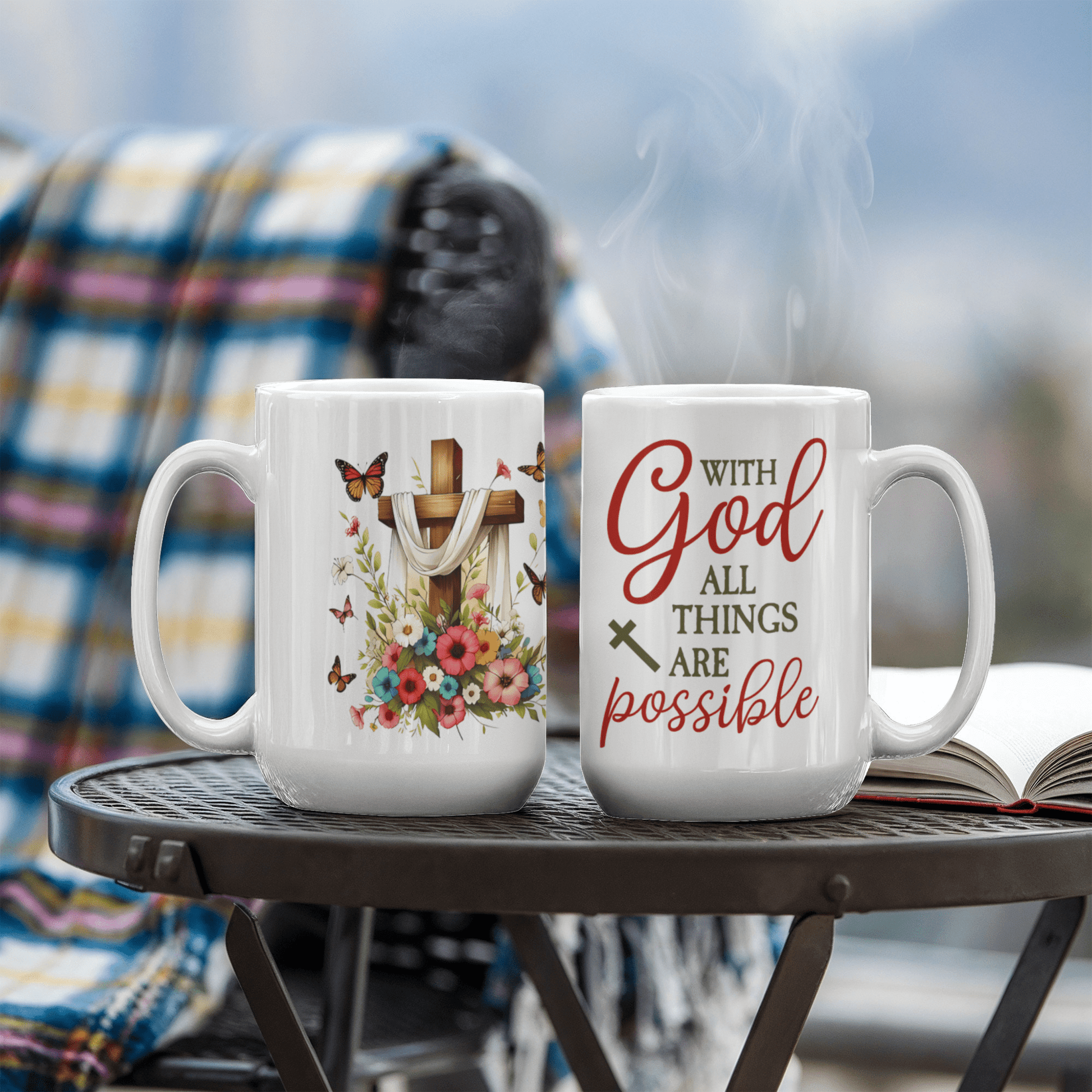 Inspirational - With God All Things Are Possible - Ceramic Mug - The Shoppers Outlet