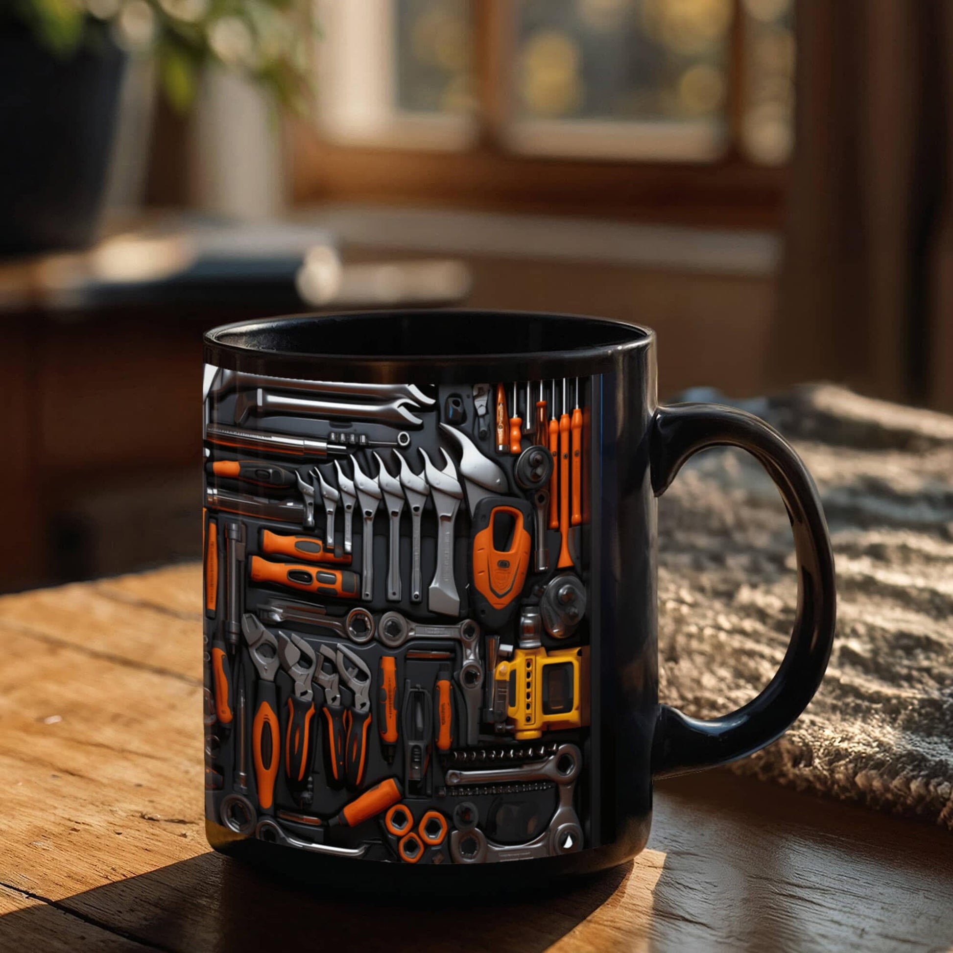 Mechanic Tools - Black Tool Box - Ceramic Mug - The Shoppers Outlet