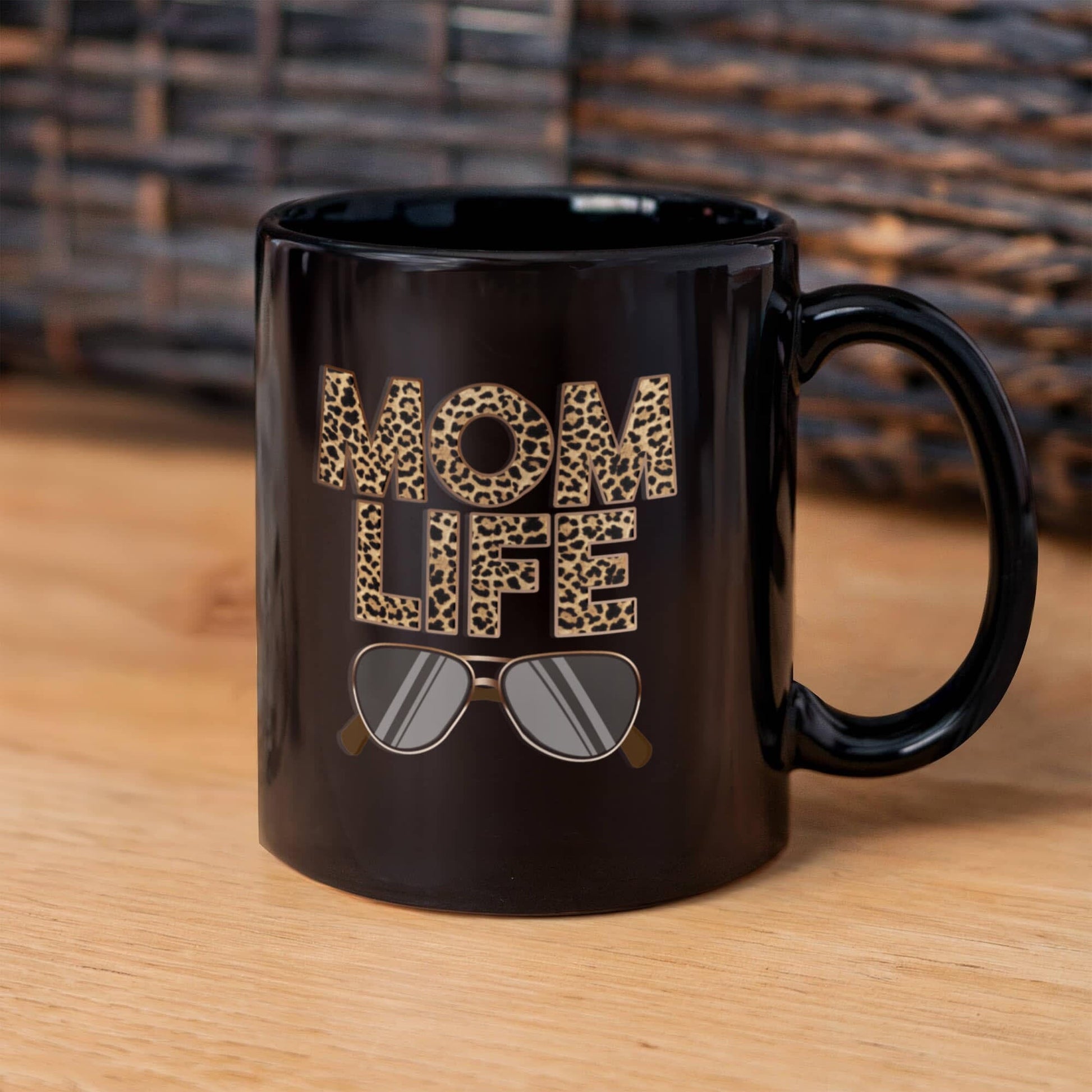 Gift For Mom - Mom Life Design Black Mug - Ceramic Mug - The Shoppers Outlet