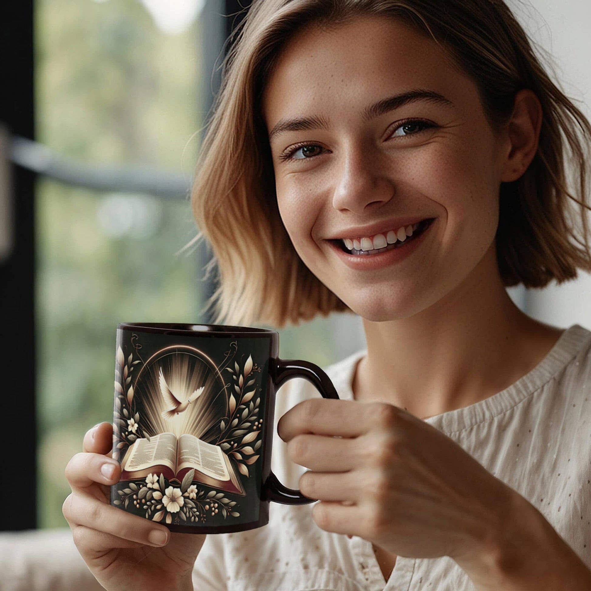 Faith - One Dove - Ceramic Mug - The Shoppers Outlet