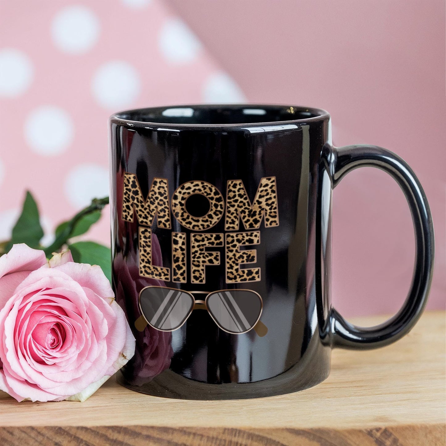 Gift For Mom - Mom Life Design Black Mug - Ceramic Mug - The Shoppers Outlet