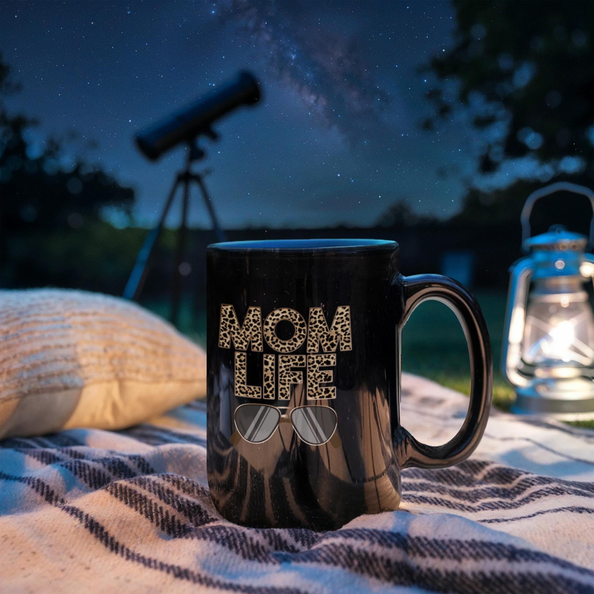 Gift For Mom - Mom Life Design Black Mug - Ceramic Mug - The Shoppers Outlet