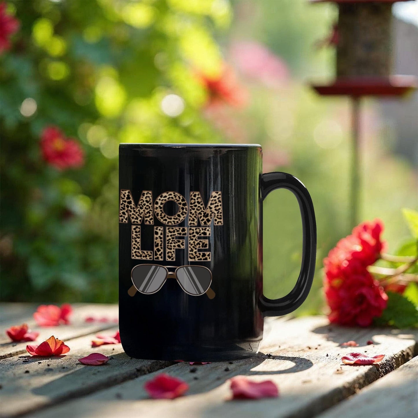 Gift For Mom - Mom Life Design Black Mug - Ceramic Mug - The Shoppers Outlet
