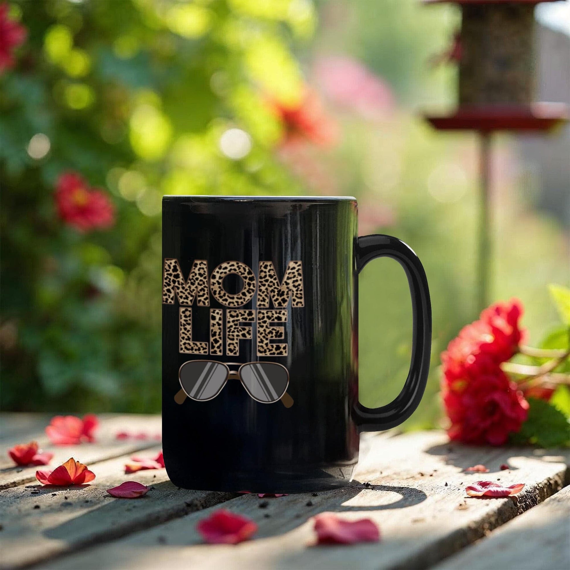 Gift For Mom - Mom Life Design Black Mug - Ceramic Mug - The Shoppers Outlet