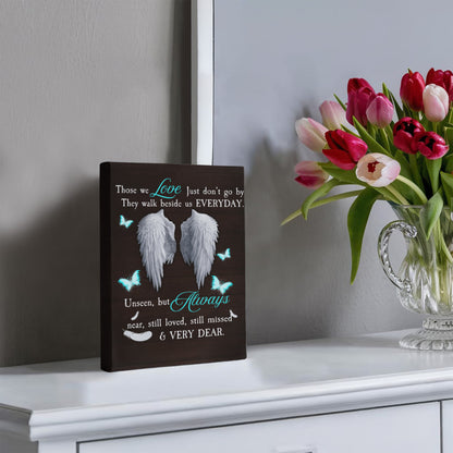 Remembrance - Those We Love Just Don't Go By - Gallery Wrapped Canvas Prints - The Shoppers Outlet