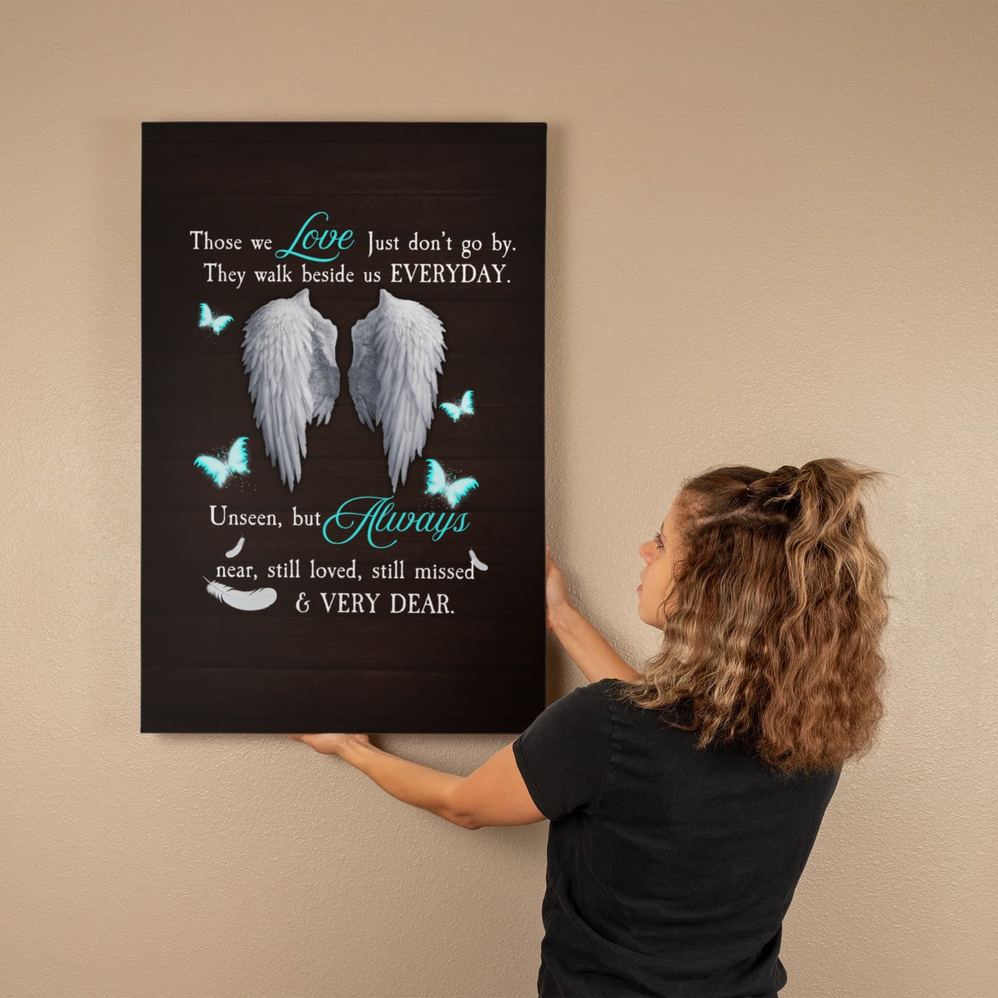 Remembrance - Those We Love Just Don't Go By - Gallery Wrapped Canvas Prints - The Shoppers Outlet