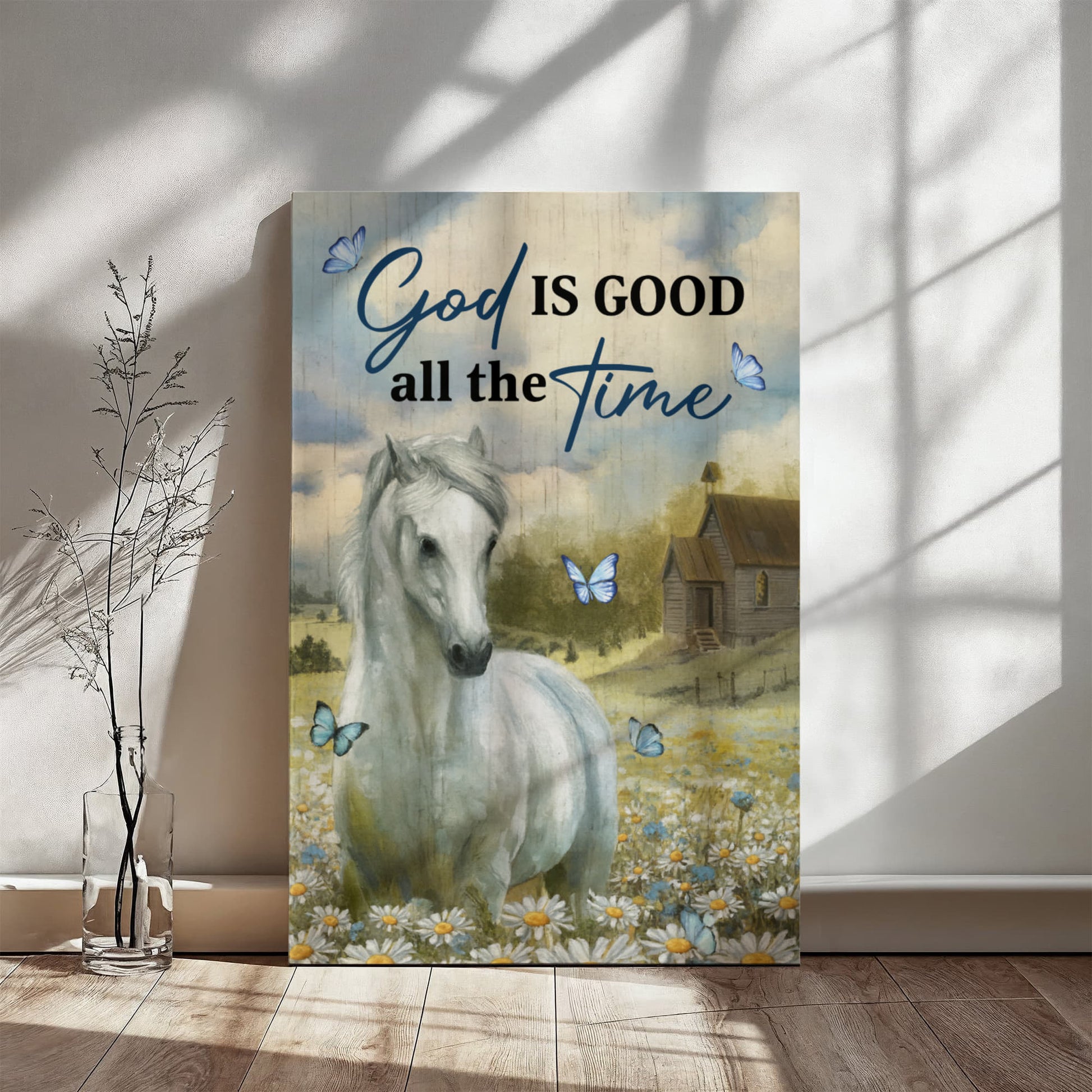 Faith - God Is Good All The Time - Gallery Wrapped Canvas Prints - The Shoppers Outlet