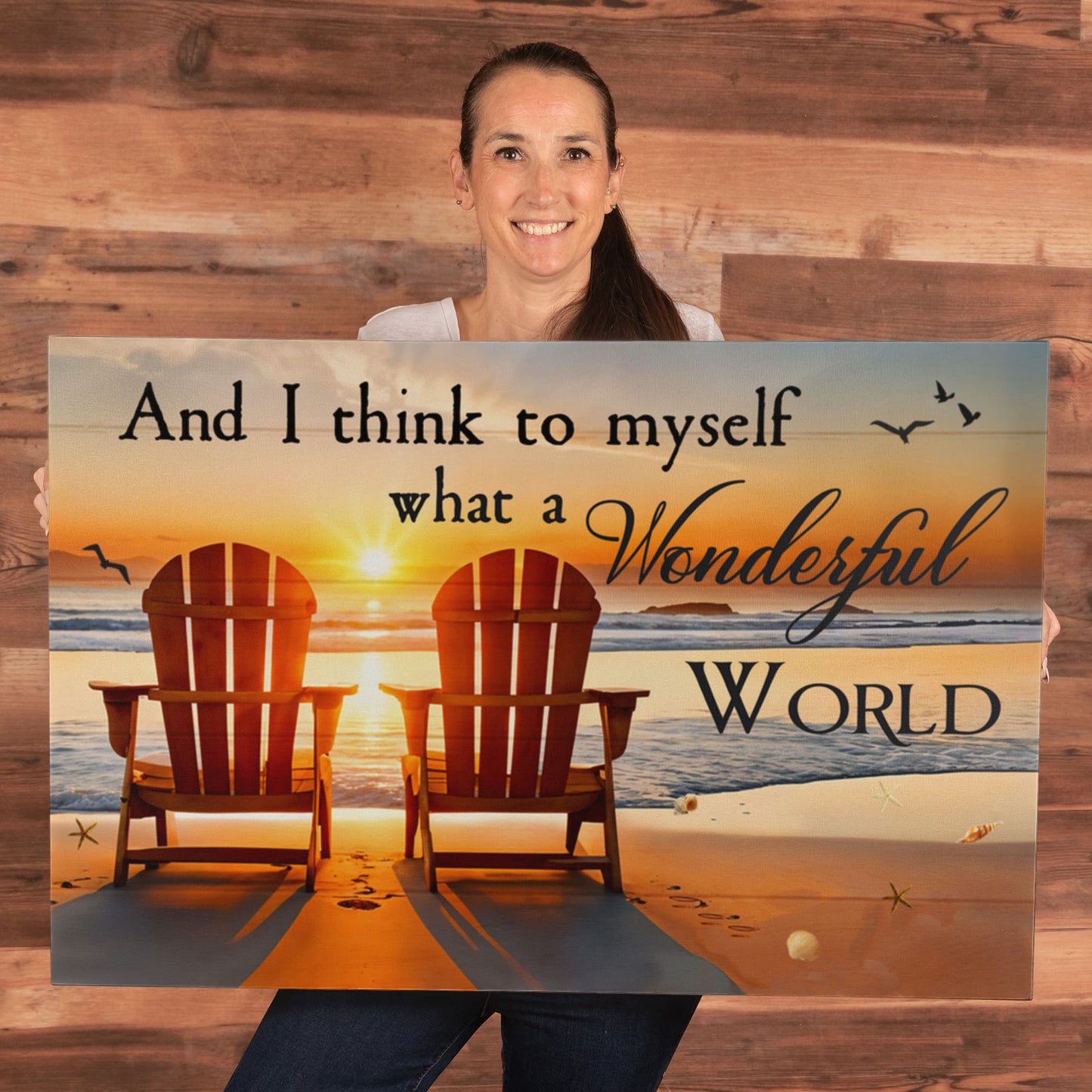And I Think To Myself - Gallery Wrapped Canvas Prints - The Shoppers Outlet