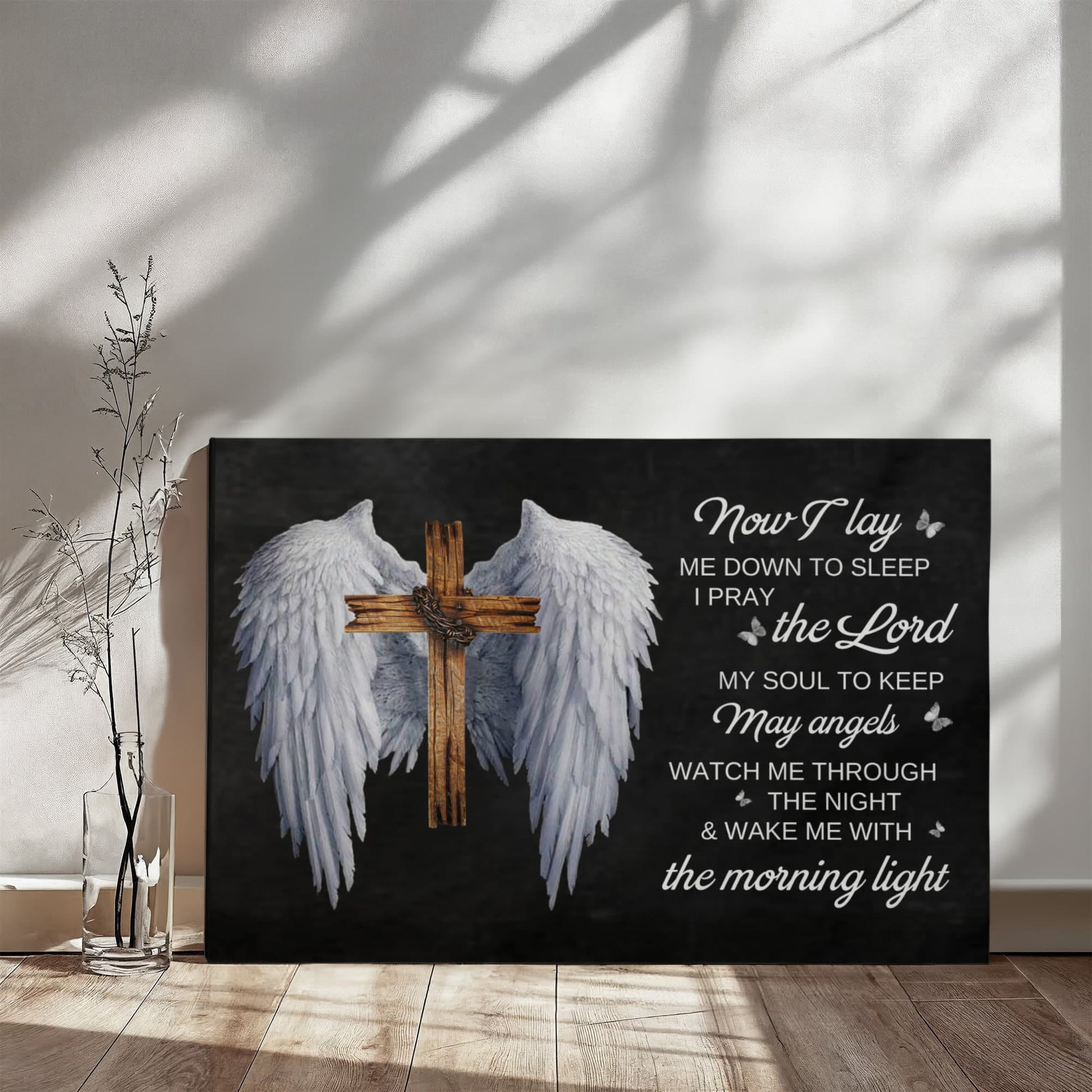 Inspirational - Now I Lay Down To Sleep - Galley Wrapped Canvas Prints - The Shoppers Outlet