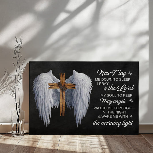 Inspirational - Now I Lay Down To Sleep - Galley Wrapped Canvas Prints - The Shoppers Outlet