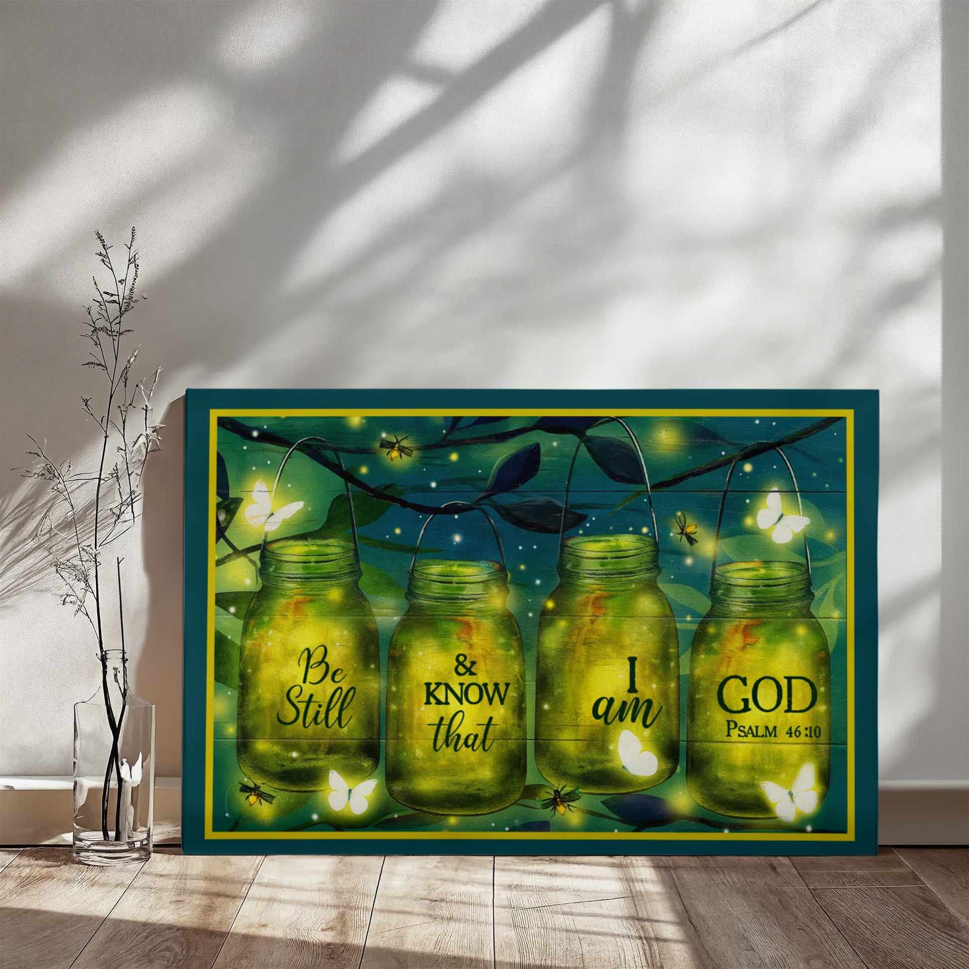 Faith - Be Still & Know That I Am God - PSALM 46:10 - Gallery Wrapped Canvas Prints - The Shoppers Outlet