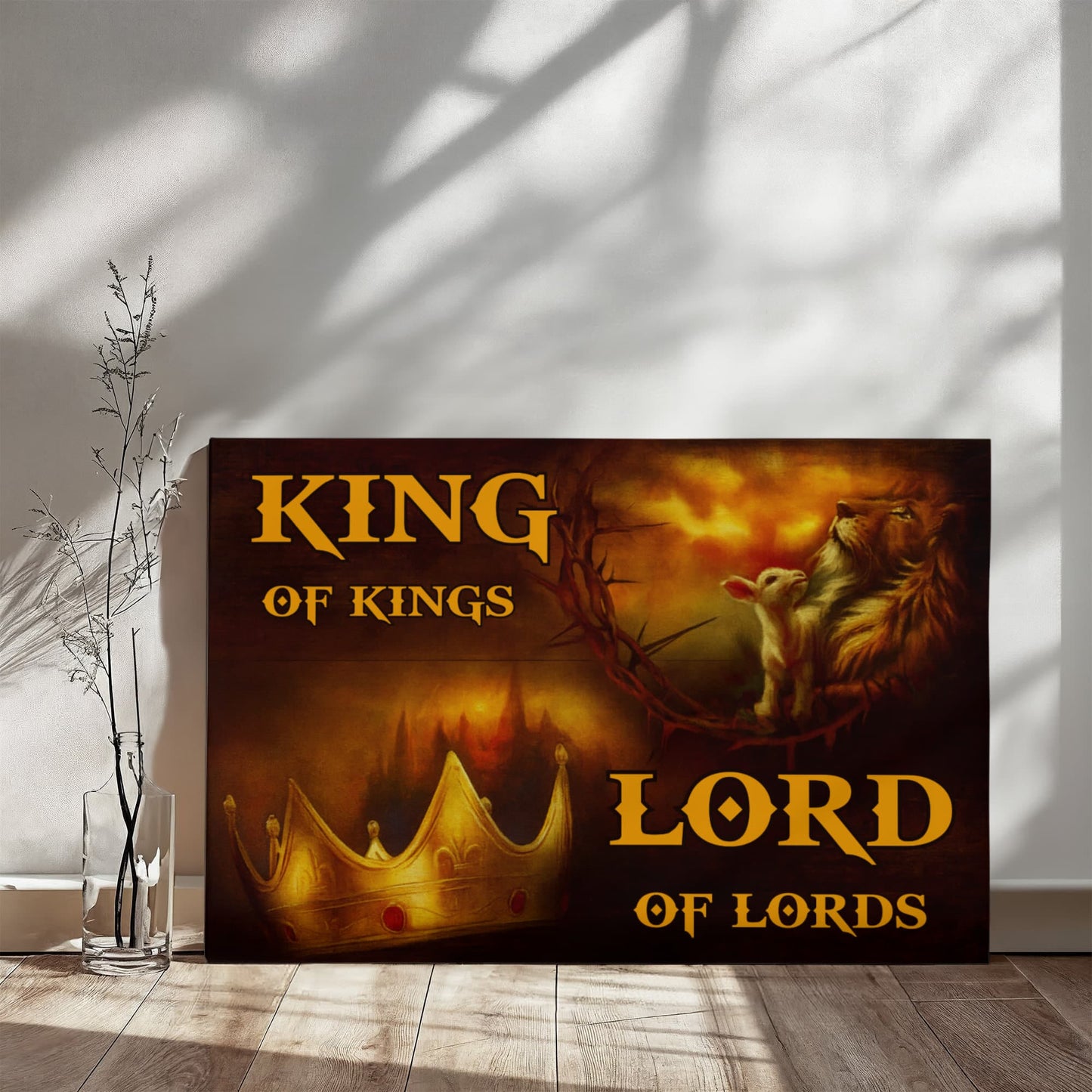 Faith- King Of Kings - Lord Of Lord -Gallery Wrapped Canvas Prints - The Shoppers Outlet