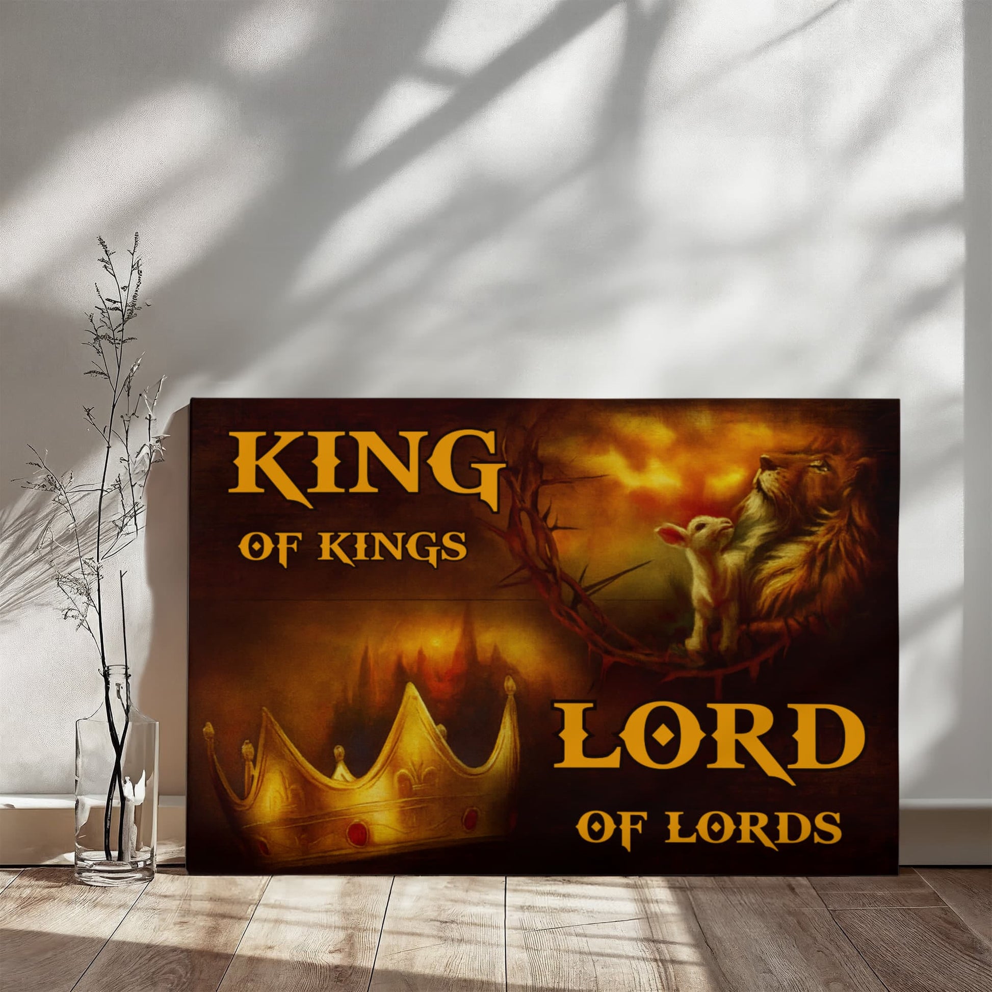 Faith- King Of Kings - Lord Of Lord -Gallery Wrapped Canvas Prints - The Shoppers Outlet