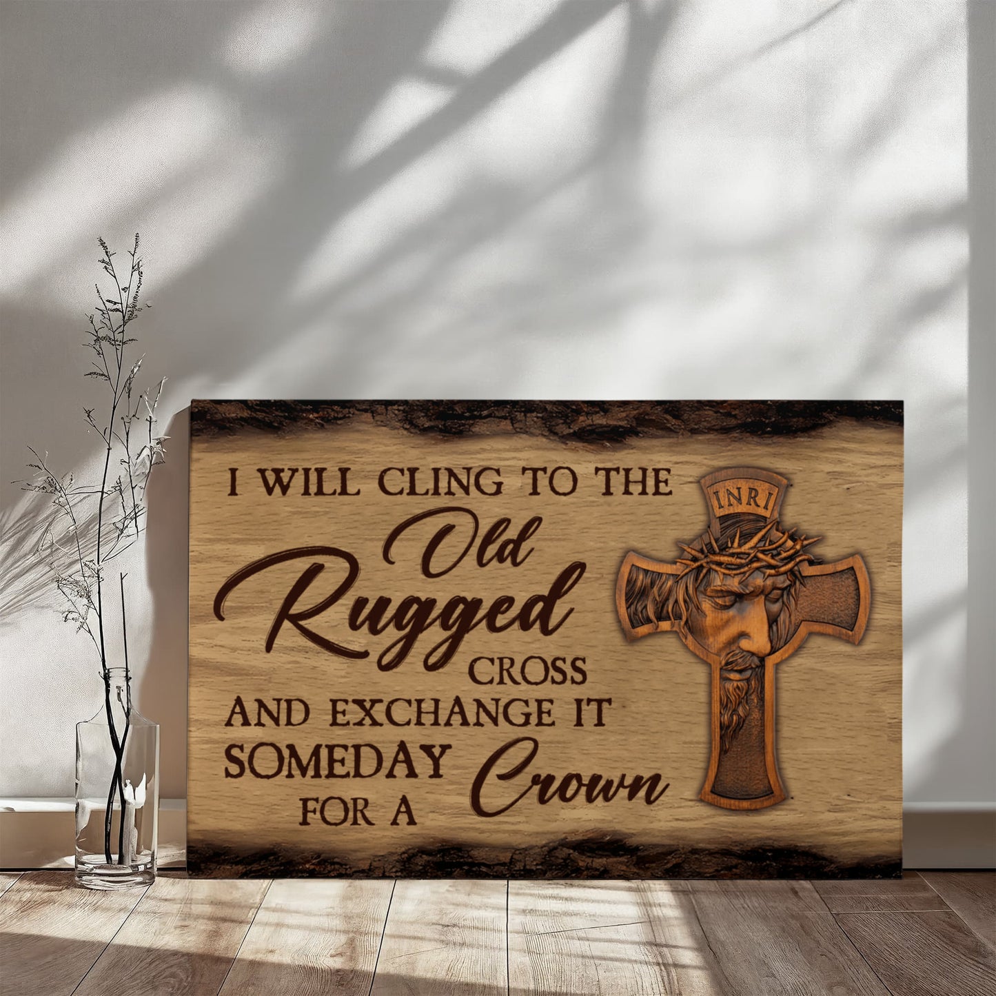 I Will Cling To The Old Rugged Cross - Gallery Wrapped Canvas Prints - The Shoppers Outlet