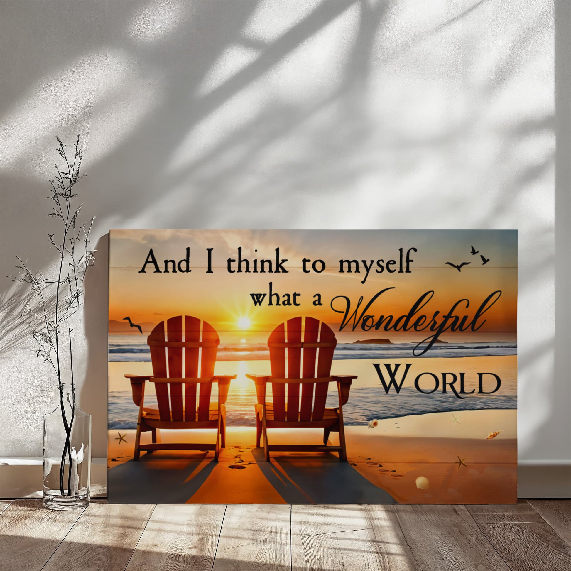 And I Think To Myself - Gallery Wrapped Canvas Prints - The Shoppers Outlet