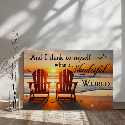 And I Think To Myself - Gallery Wrapped Canvas Prints - The Shoppers Outlet
