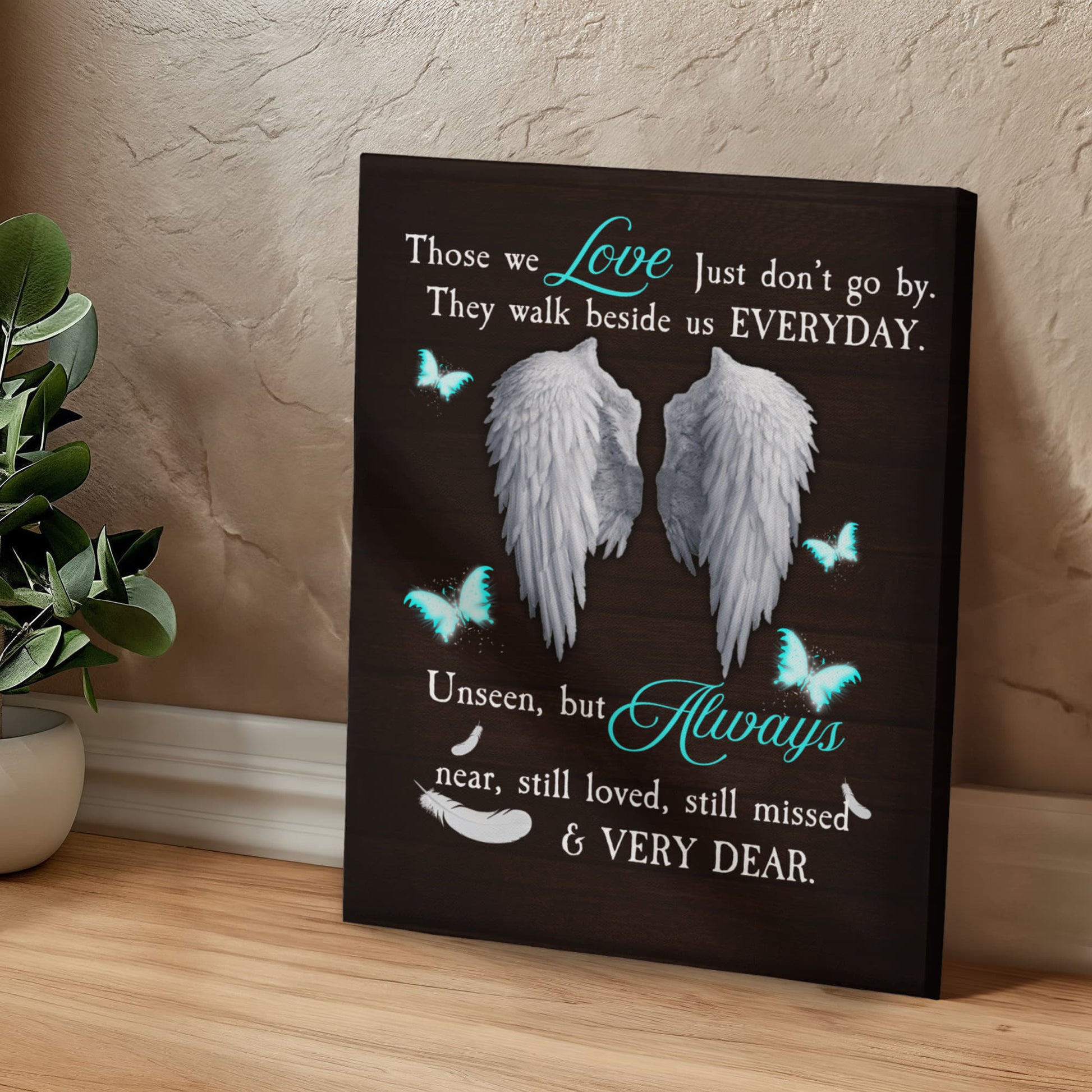 Remembrance - Those We Love Just Don't Go By - Gallery Wrapped Canvas Prints - The Shoppers Outlet